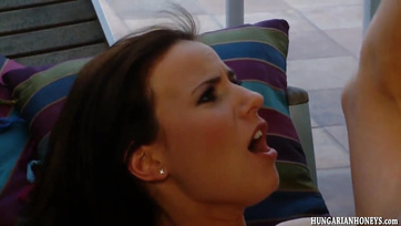 Beakadt a gigantikus fasz a darázsderekú magyar spiné szűköcske végbelibe Thumb