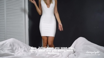 A gyönyörű nevelőanyukám fülön csípett recsizés közben aztán ráugrott a megtermett kolbászomra Thumb