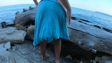 Üres volt a partvonal és fel volt izgulva a csöcs-tuningos nőm ennélfogva megbaszarintottam a kis popolóját Thumb